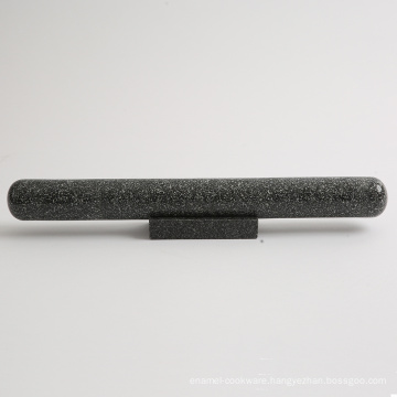 15.35'' Granite Rolling Pin withe Sturdy Granite Base
